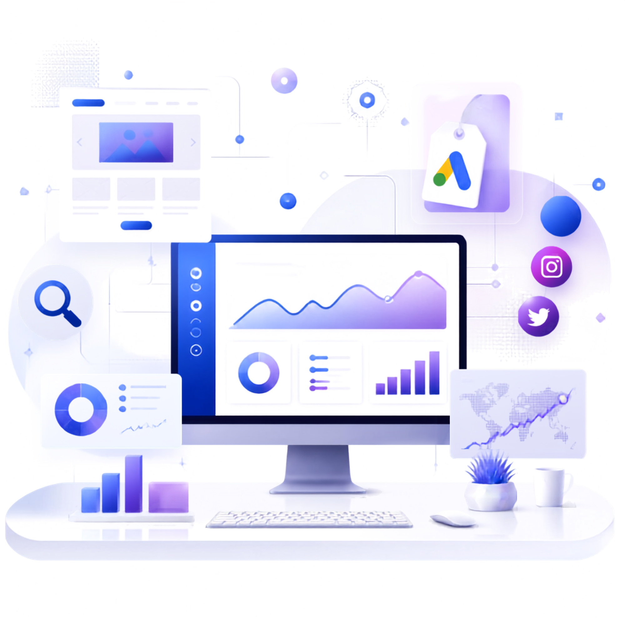 happy helper digital solution hero graphic