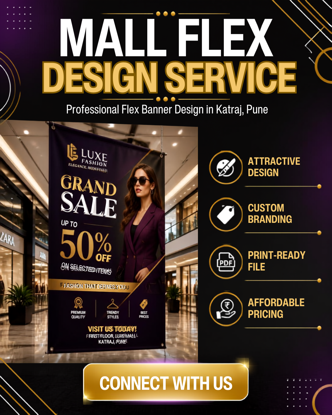 mall flex design service – katraj